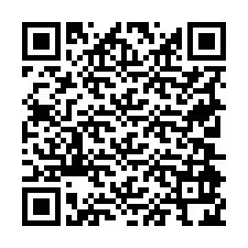 Código QR para número de telefone +19704924872