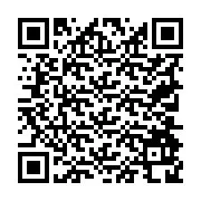 QR Code สำหรับหมายเลขโทรศัพท์ +19704928799