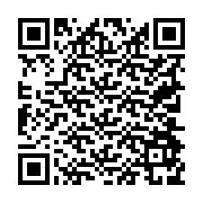 QR kód a telefonszámhoz +19704979399