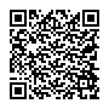 QR kód a telefonszámhoz +19704979664