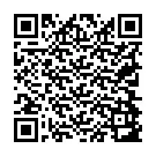 QR-koodi puhelinnumerolle +19704983229