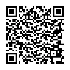 Código QR para número de teléfono +19706836386