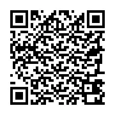 Código QR para número de teléfono +19797420004