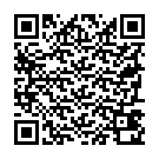 Código QR para número de telefone +19797420054