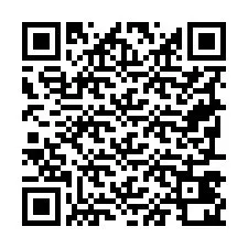 Código QR para número de teléfono +19797420095