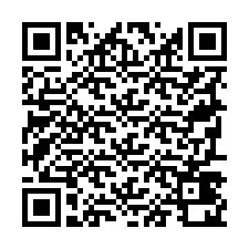 QR kód a telefonszámhoz +19797420950