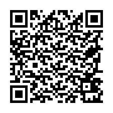 Código QR para número de telefone +19797421763