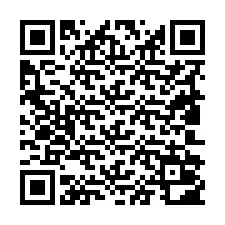 QR-koodi puhelinnumerolle +19802002418