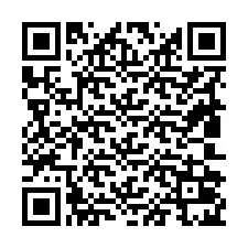 QR Code pour le numéro de téléphone +19802025001