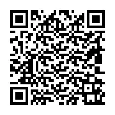 QR Code pour le numéro de téléphone +19802161011