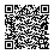 Código QR para número de telefone +19802161455