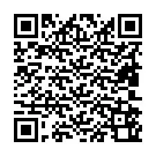 QR-koodi puhelinnumerolle +19802560007