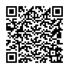 Código QR para número de teléfono +19802561841