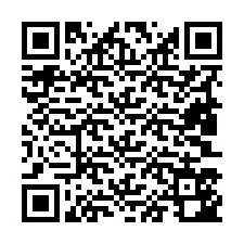 Código QR para número de telefone +19803542437