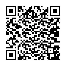 Código QR para número de teléfono +19803543033