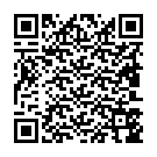 Código QR para número de telefone +19803546442