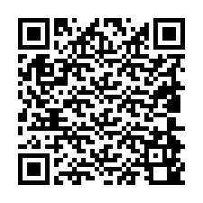 Código QR para número de teléfono +19804940108