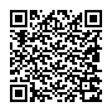 QR-koodi puhelinnumerolle +19805222874