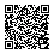 QR Code pour le numéro de téléphone +19807810739