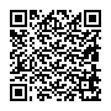 Código QR para número de teléfono +19808671805