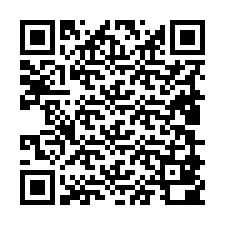 Código QR para número de teléfono +19809800072