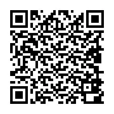 Código QR para número de teléfono +19809800936