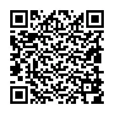 Código QR para número de teléfono +19809804485