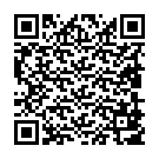 Código QR para número de teléfono +19809807516