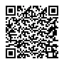 Código QR para número de teléfono +19853260031