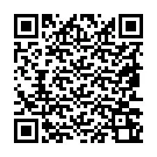 Código QR para número de teléfono +19853260358