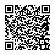 Código QR para número de teléfono +19853262559