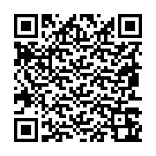 Codice QR per il numero di telefono +19853262854