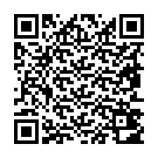 Código QR para número de telefone +19853402612