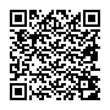 Código QR para número de teléfono +19853402643