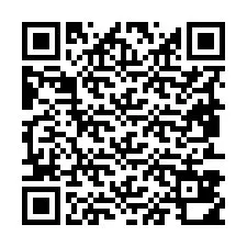 Código QR para número de telefone +19853810442