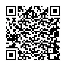 Código QR para número de telefone +19854420255