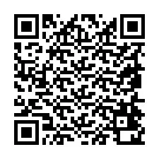 QR kód a telefonszámhoz +19854420518