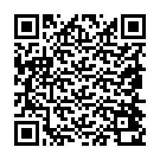 QR kód a telefonszámhoz +19854420638