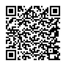 Código QR para número de teléfono +19857020260