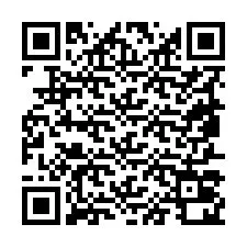 Codice QR per il numero di telefono +19857020458