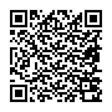 QR-Code für Telefonnummer +19857020627