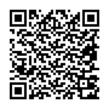 Código QR para número de telefone +19857022033