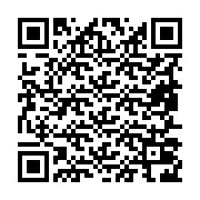 Código QR para número de teléfono +19857026227