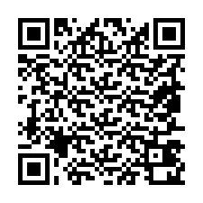 QR Code pour le numéro de téléphone +19857420039