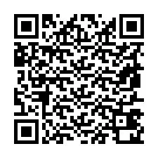 QR-koodi puhelinnumerolle +19857420045