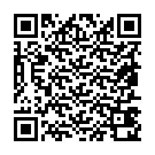 QR Code pour le numéro de téléphone +19857420059