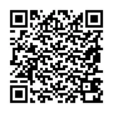 QR код за телефонен номер +19857420075