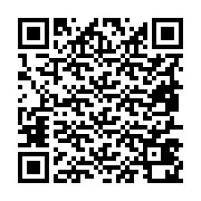 QR Code pour le numéro de téléphone +19857420143