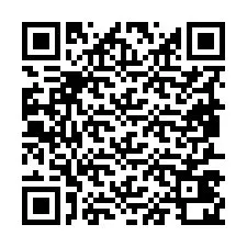 QR-code voor telefoonnummer +19857420156