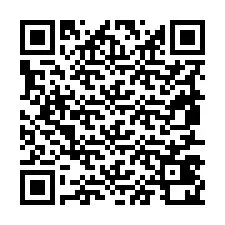 Código QR para número de telefone +19857420180